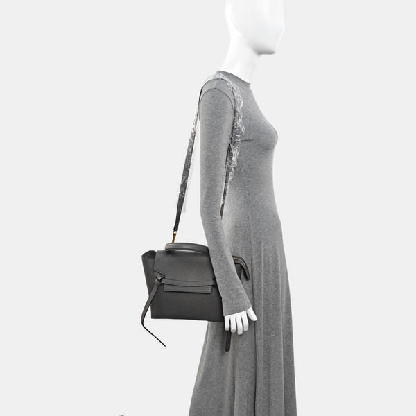 BELT Micro Calfskin Gray