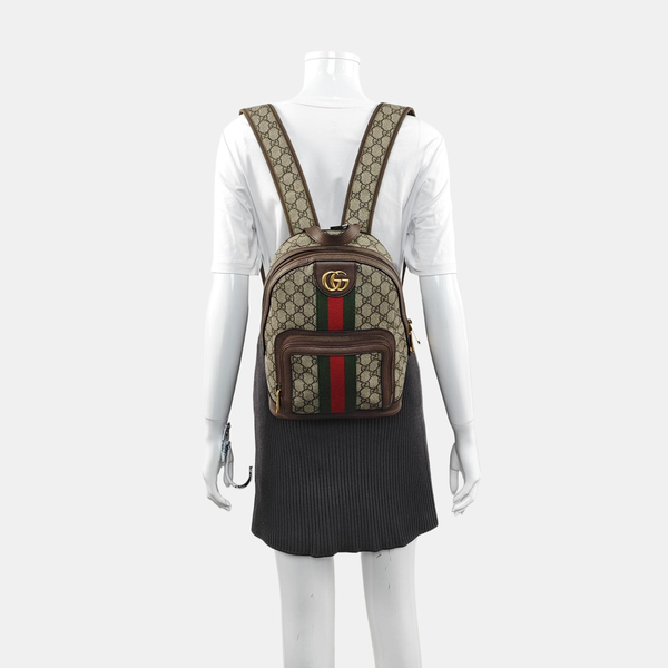 Ophidia Monogram Coated Canvas Beige
