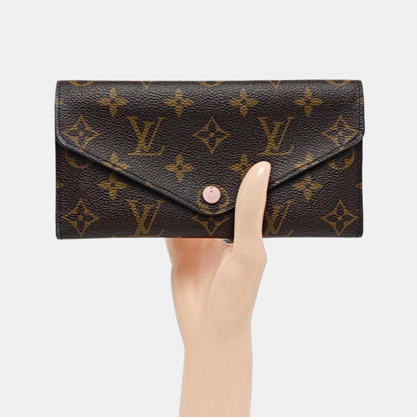 JOSÉPHINE Monogram Coated Canvas Brown Wallet