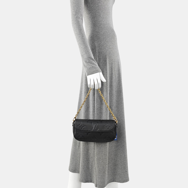 IVY Monogram Calfskin Black