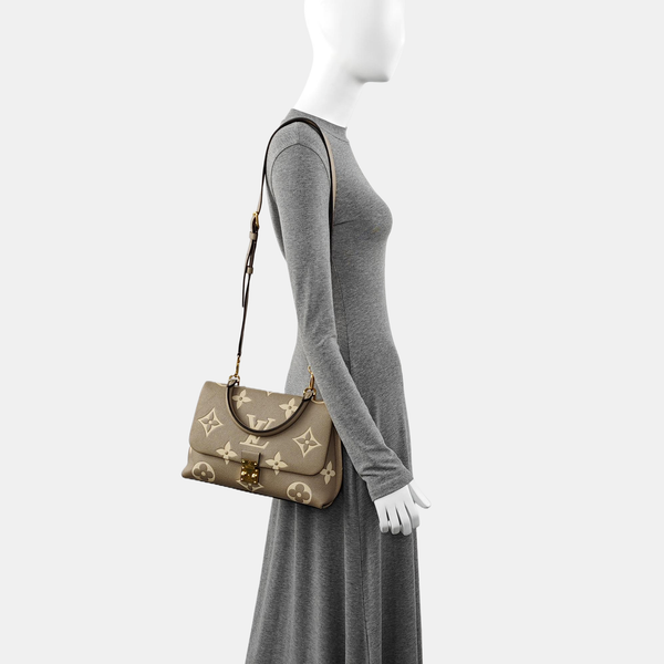 MADELEINE Monogram Calfskin Gray