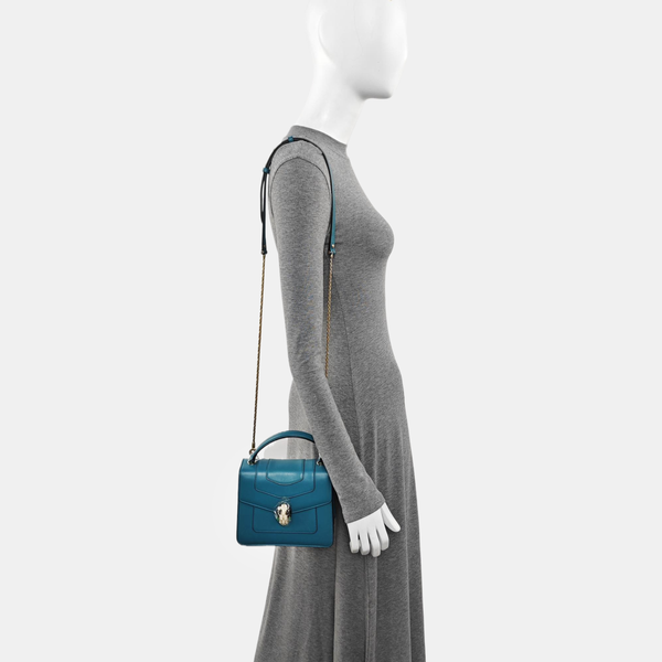SERPENTI FOREVER Small Calfskin Green