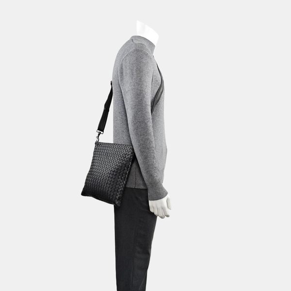 Calfskin Shoulder Bag Gray