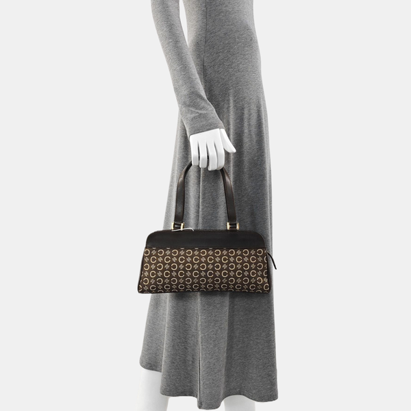Canvas Top Handle Bag Brown