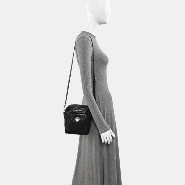 Calfskin Shoulder Bag Black