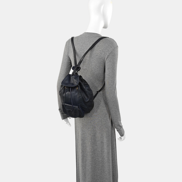 Lambskin Backpack Blue