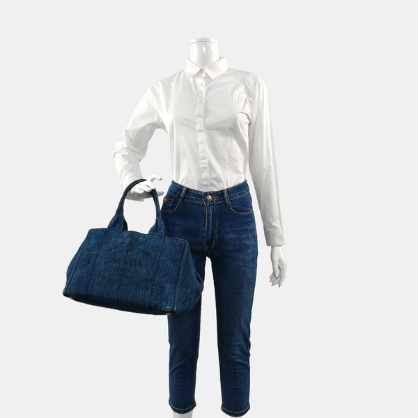 Denim Quilted Denim Blue