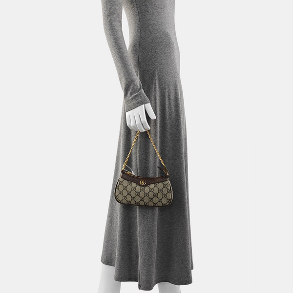 Ophidia Mini Monogram Coated Canvas Beige