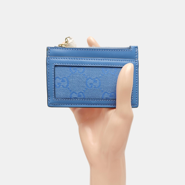 Monogram Calfskin Wallet Blue