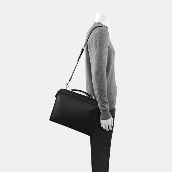 Peekaboo Large Calfskin Black