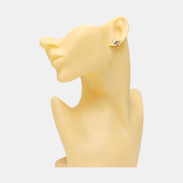 Metal Gold Stud Earrings