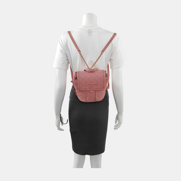 FILIGREE Quilted Grained Calfskin Pink