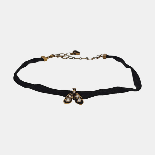 Synthetic Crystal Black Necklace