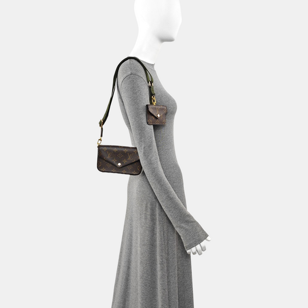 FÉLICIE Monogram Coated Canvas Brown