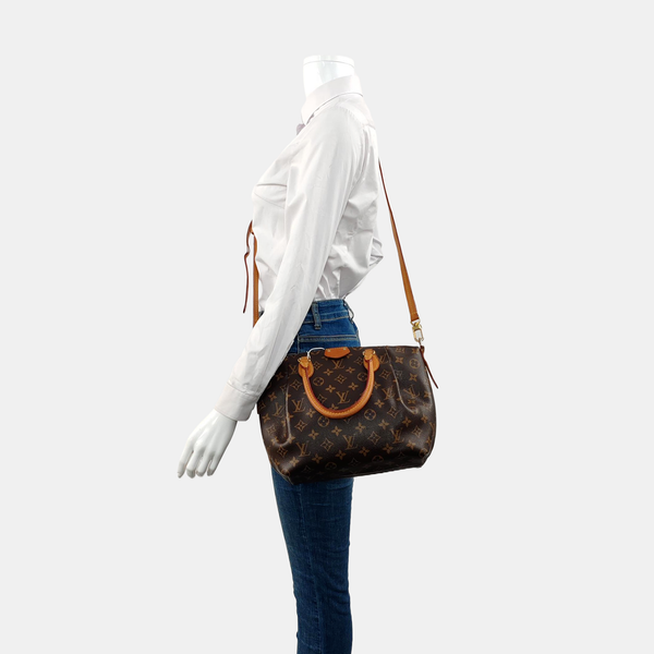 TURENNE Monogram Coated Canvas Brown