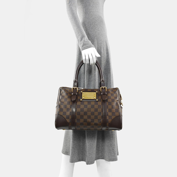 BERKELEY Damier Ebene Coated Canvas Brown