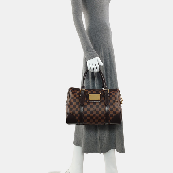 BERKELEY Damier Ebene Coated Canvas Brown