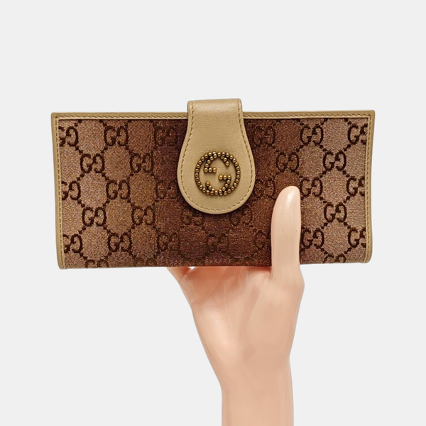 Monogram Canvas Wallet Pink
