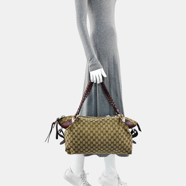 Bamboo 1947 Medium Monogram Canvas Beige