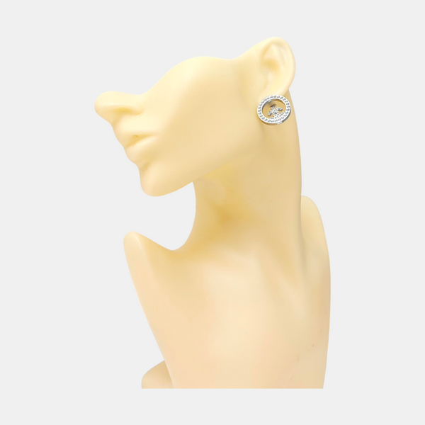 Metal Silver Stud Earrings