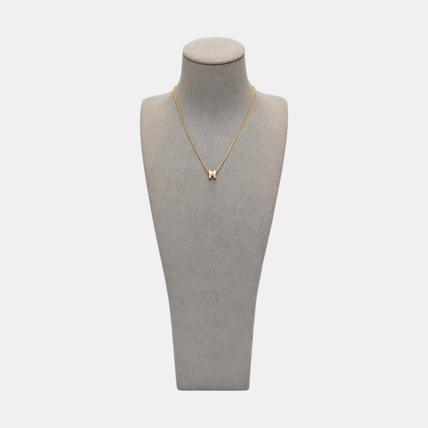 Pop H Metal Rose Gold Necklace