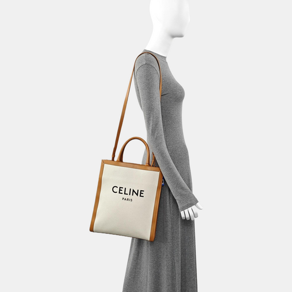 Authenticated pre-owned CABAS CELINE Small Canvas White - Shoulder Bag at Looply