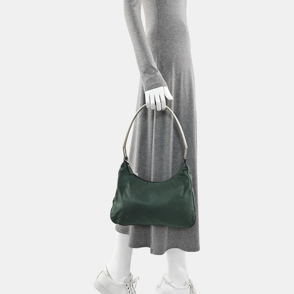 Nylon Shoulder Bag Green