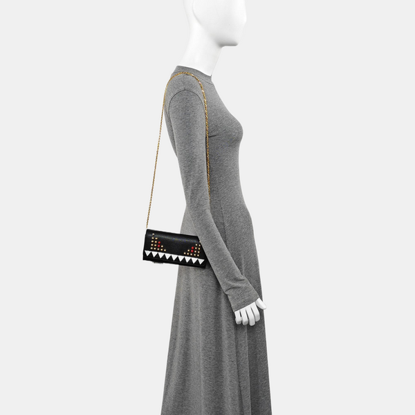 Calfskin Shoulder Bag Black