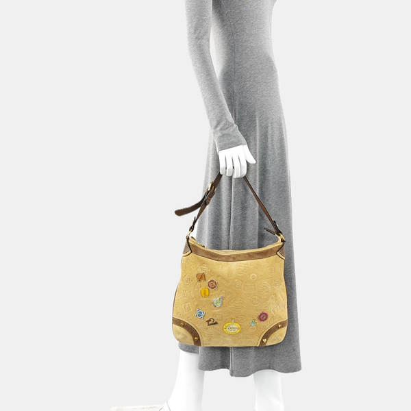 Suede Shoulder Bag Brown