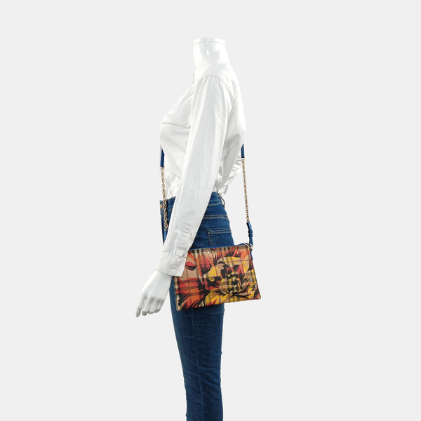Coated Canvas Shoulder Bag Multicolor