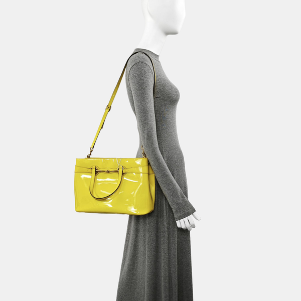 Bright Bit Patent Leather Yellow