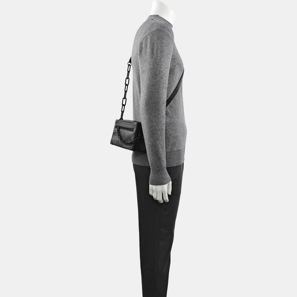 SOFT TRUNK Mini Monogram Coated Canvas Black