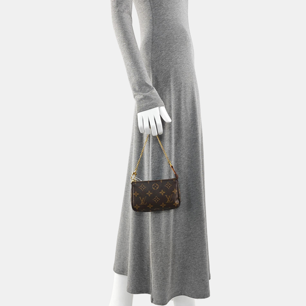 ACCESSOIRES Mini Monogram Coated Canvas Brown
