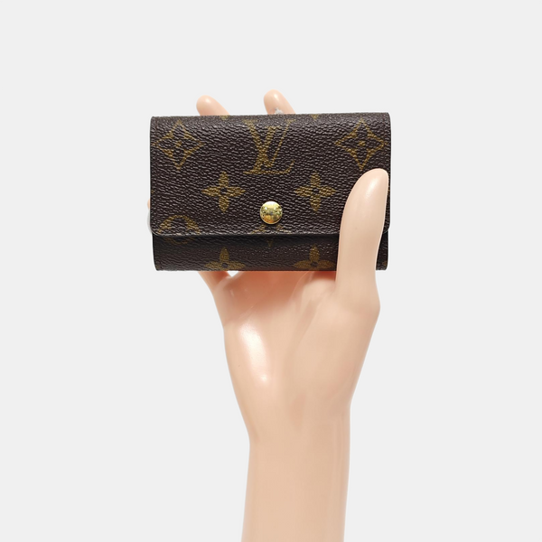 Monogram Coated Canvas Wallet Brown