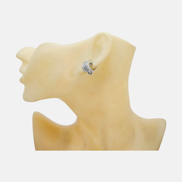 Metal Silver Clip On Earrings