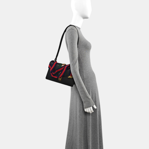 Sylvie Small Calfskin Black