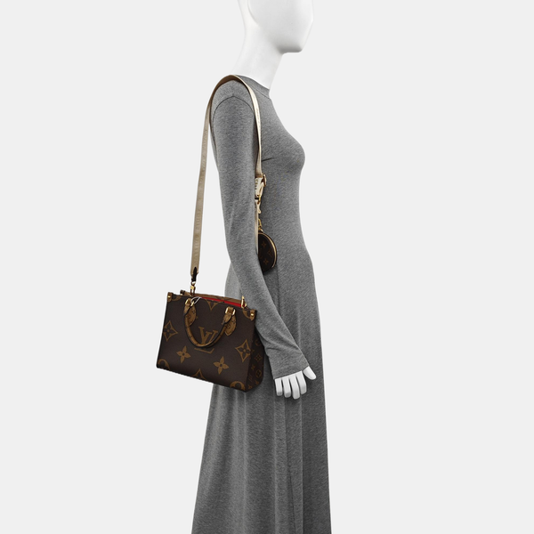 ONTHEGO PM Monogram Coated Canvas Brown