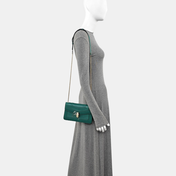 SERPENTI FOREVER Small Calfskin Green