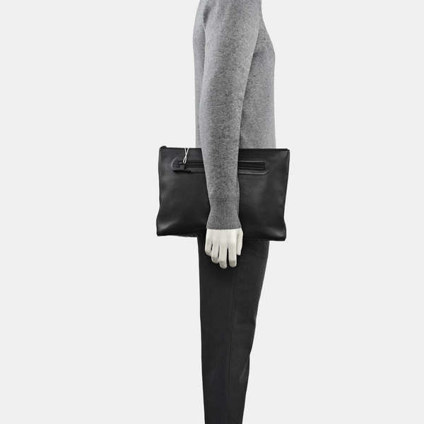 Calfskin Clutch Black