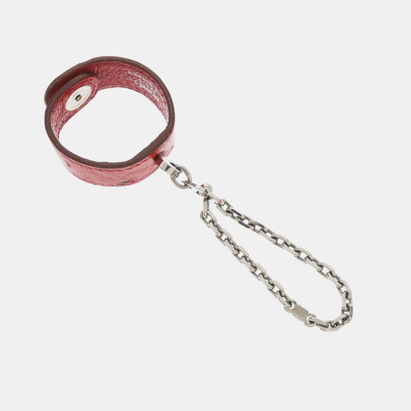 Red Leather Bag Charm