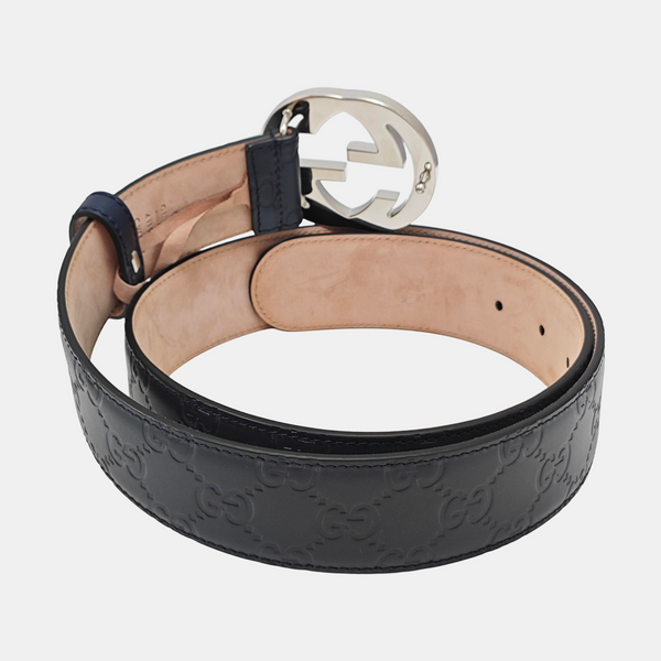 Leather Belt Blue