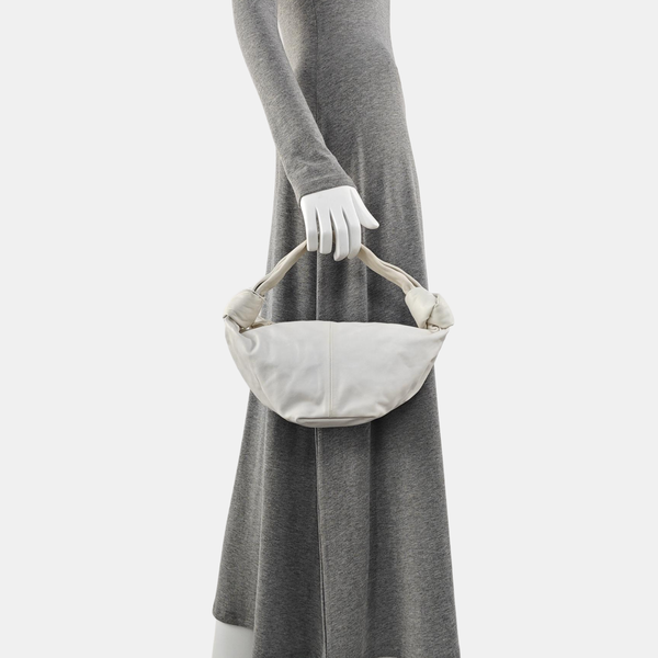 Authenticated pre-owned Jodie Calfskin White - Top Handle Bag at Looply