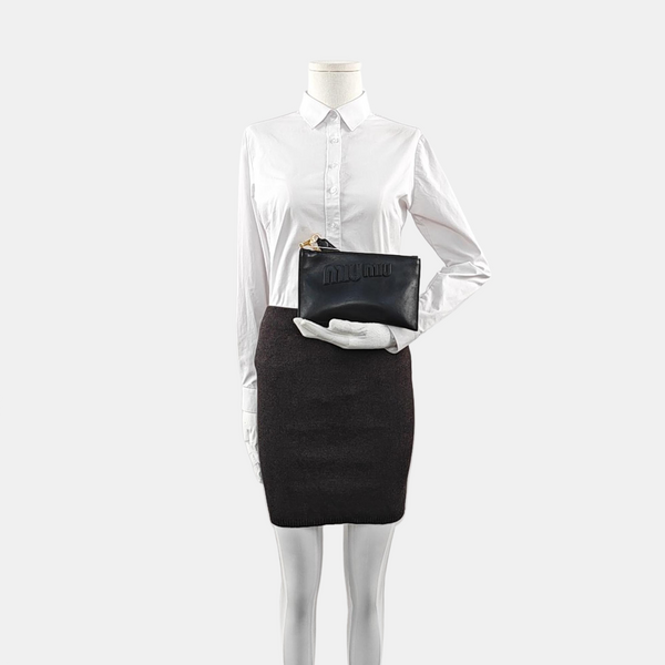 Calfskin Clutch Black