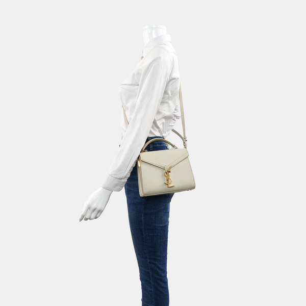 Authenticated pre-owned CASSANDRA Mini Calfskin White - Shoulder Bag at Looply