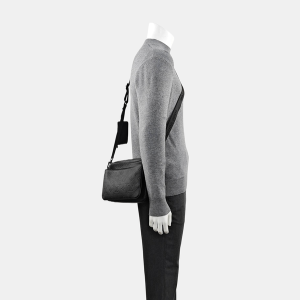 DUO Monogram Calfskin Black