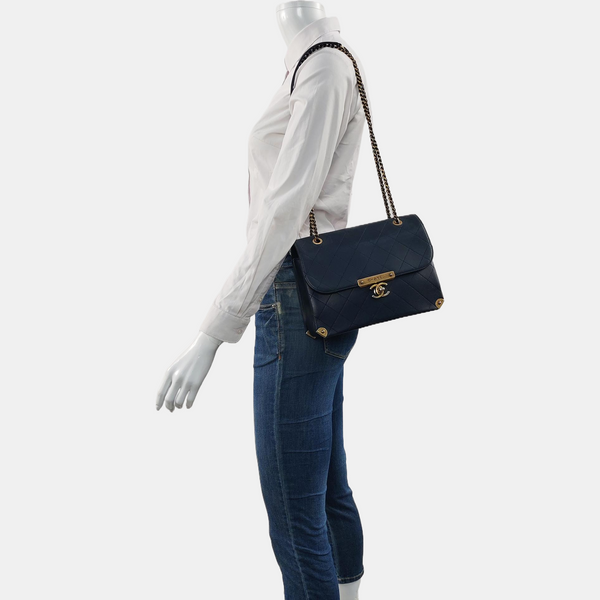 Quilted Lambskin Blue