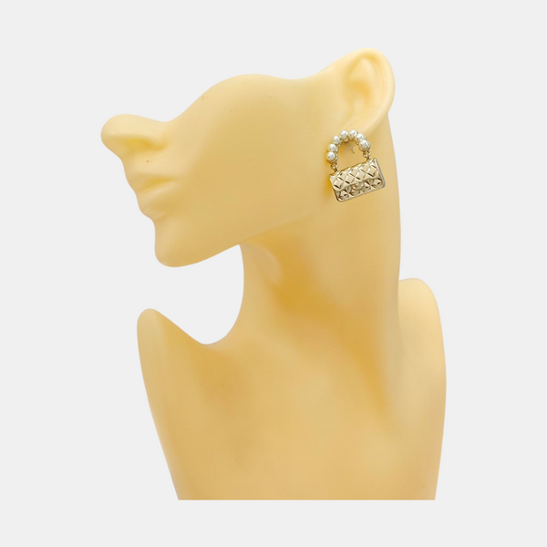 Metal Gold Stud Earrings