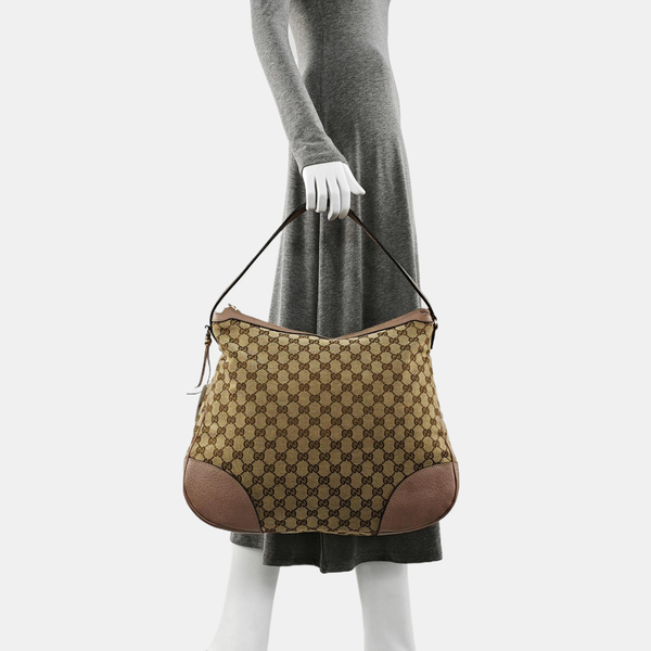 Authenticated pre-owned Bree Monogram Canvas Beige - Tote Bag at Looply
