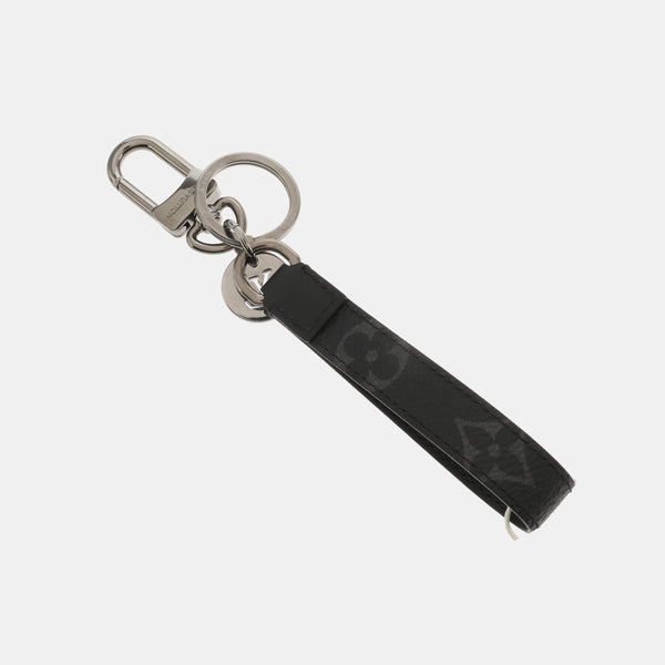 Colgante para bolso de lona revestida negra