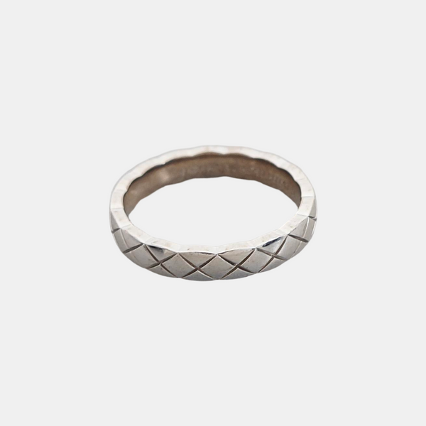 COCOCRUSH 18k White Gold Silver Ring EU 50